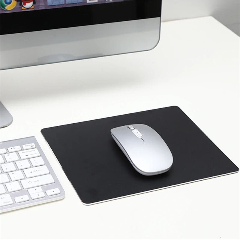 Tapis de souris en métal aluminium